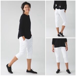 Lululemon In Flux Lined Crop White 2